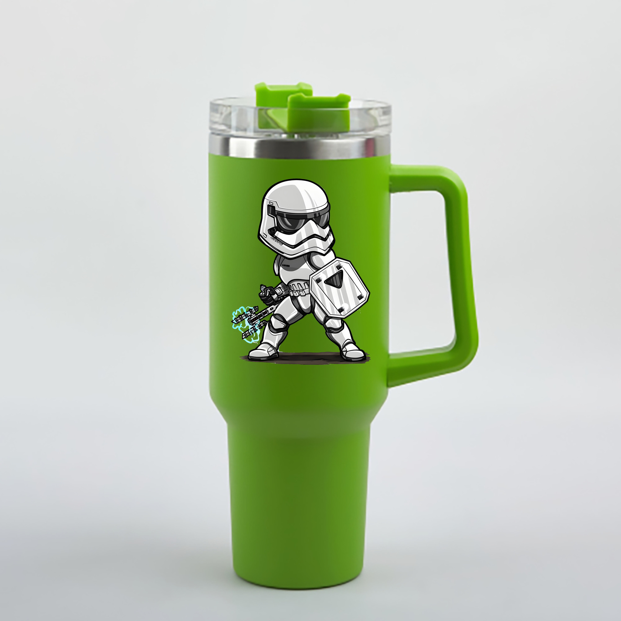 （画像用） スター・ウォーズ Star Wars 1200mL車用タンブラー - クリスタルステッカー（プラスチックストロー付き）